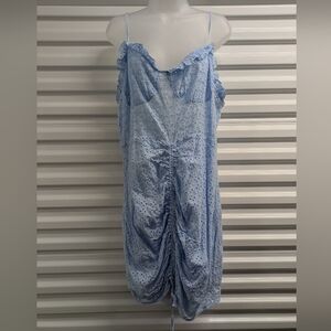 SHEIN curvy Light Blue Lace Chemise Size 3XL